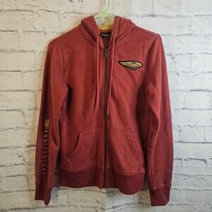 Harley Davidson Women’s 120th Anniversary Zip Up Hooded Sweatshirt